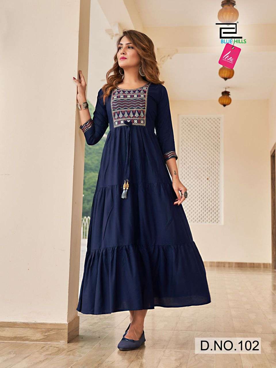 BLUE HILLS JASMINE DESIGNER RAYON GOWNS LATEST CATALOGUE (10)